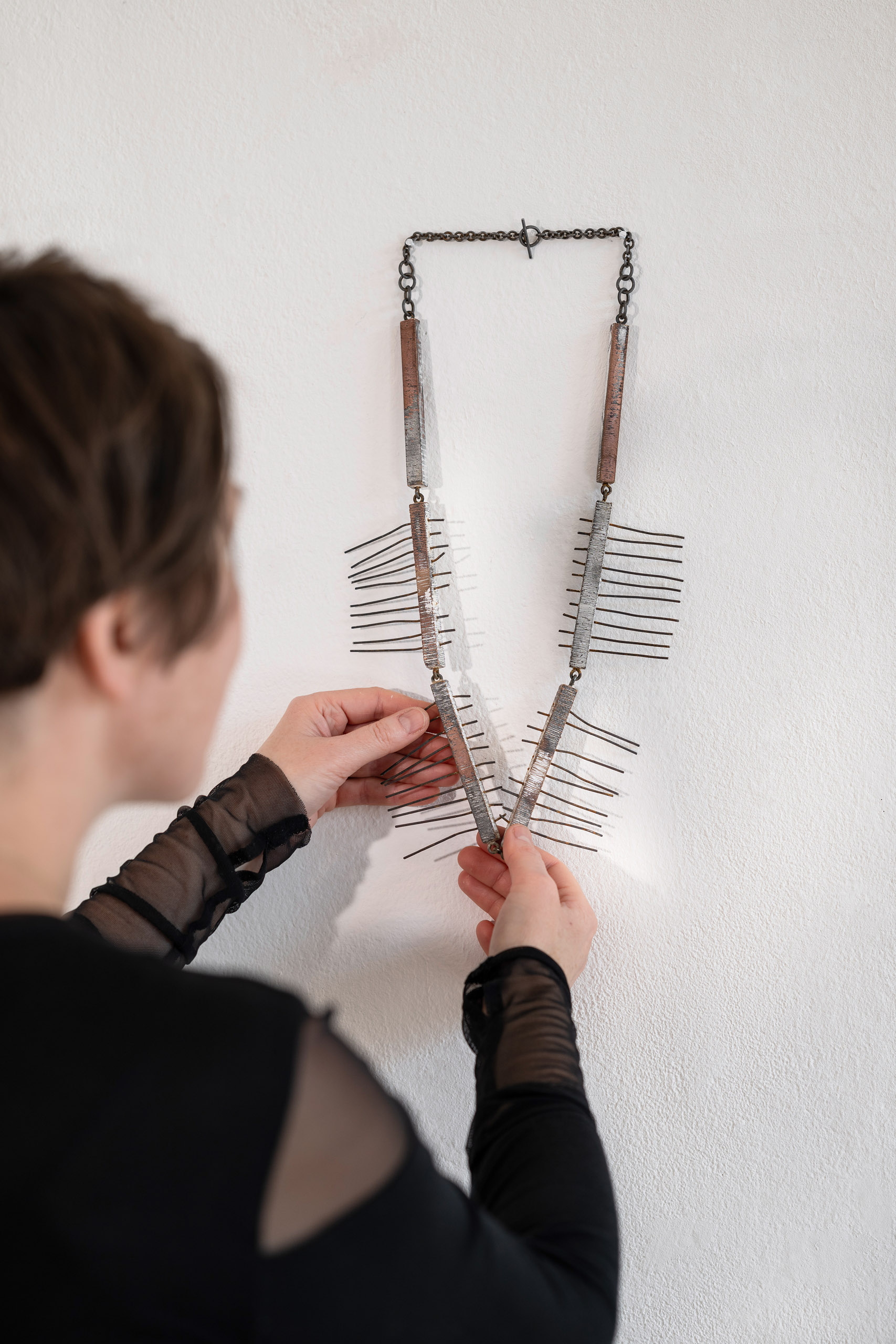 Iris Merkle Contemporary Jewelry - necklace STRAW SPREADER Iris Merkle Contemporary Jewelry - necklace STRAW SPREADER